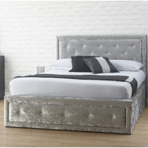 Crushed velvet deals divan bed argos